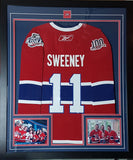 Encadrement de Chandail de Hockey «SLEEVES» avec Manches Larges